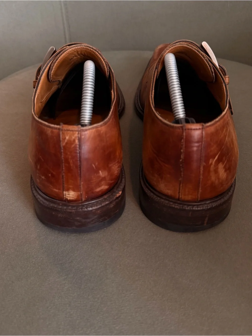 Magnanni Mens Size US11.5 EU44.5 Manning Cuero Marco II Monk Strap Leather Shoe